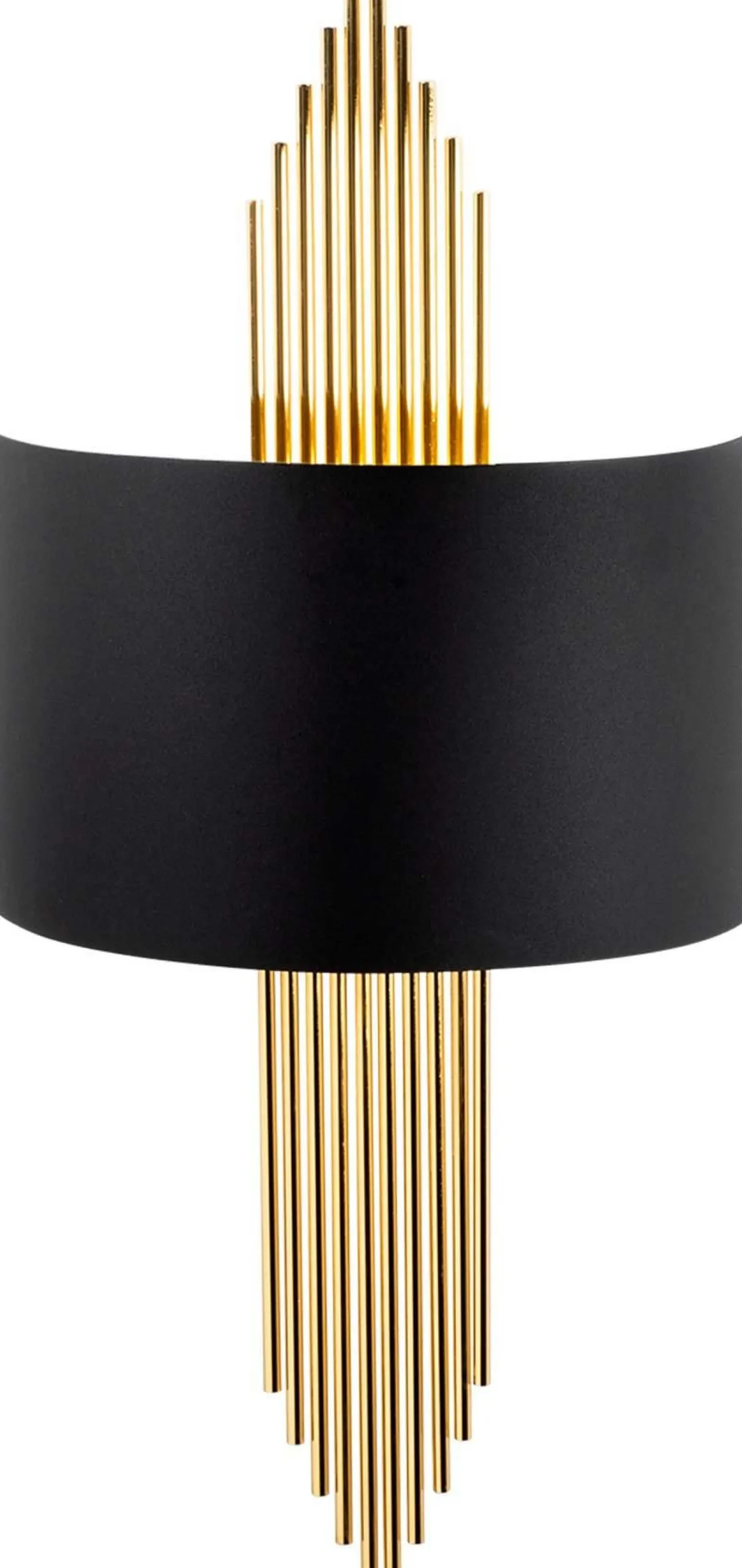 616 Wandleuchte | METALLGEHÄUSE | Schwarz, Gold