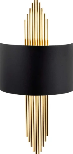 616 Wandleuchte | METALLGEHÄUSE | Schwarz, Gold