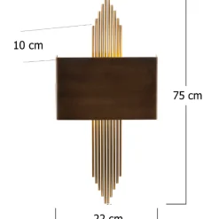 615 Wandleuchte | METALLGEHÄUSE | Vintage