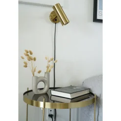 Wandleuchte Parisien | 15 x 10 x 22 cm | Kupfer / Metall - 190 cm Schnur