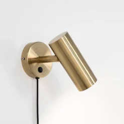Wandleuchte Parisien | 15 x 10 x 22 cm | Kupfer / Metall - 190 cm Schnur