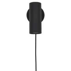 Wandleuchte Parisien | 15 x 10 x 22 cm | Schwarz / Metall - 190 cm Schnur