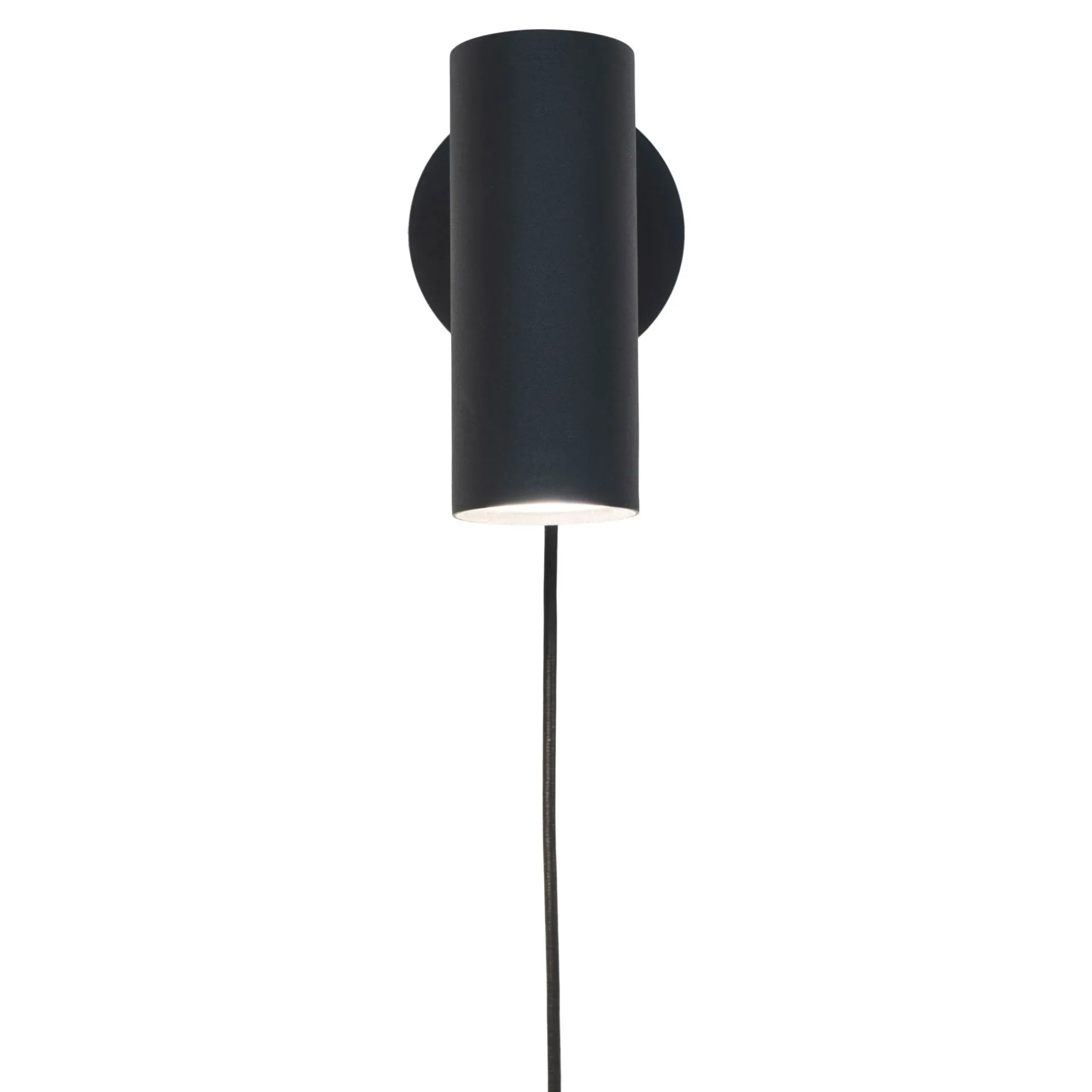 Wandleuchte Parisien | 15 x 10 x 22 cm | Schwarz / Metall - 190 cm Schnur