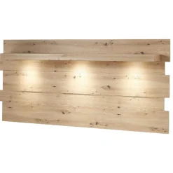 Wandpaneel Lorna 202cm mit Beleuchtung - Eiche