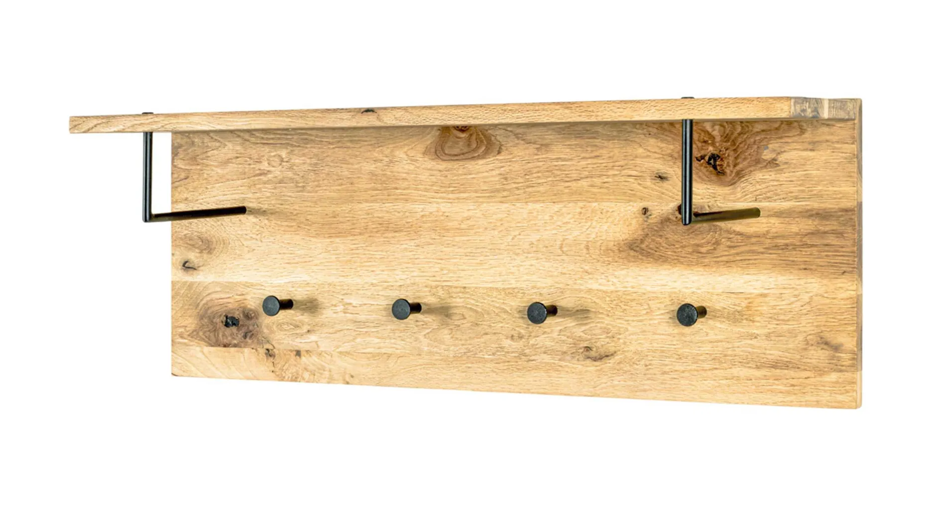 Wandpaneel mit Ablage und 4 Knöpfen | 80 x 20 x 30 cm | Design Royal Oak