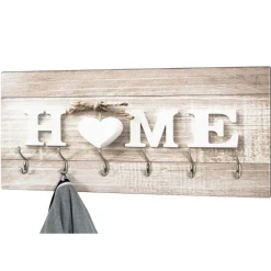 Wandpaneel mit 6 Haken | 90 x 8 x 40 cm | Home-design