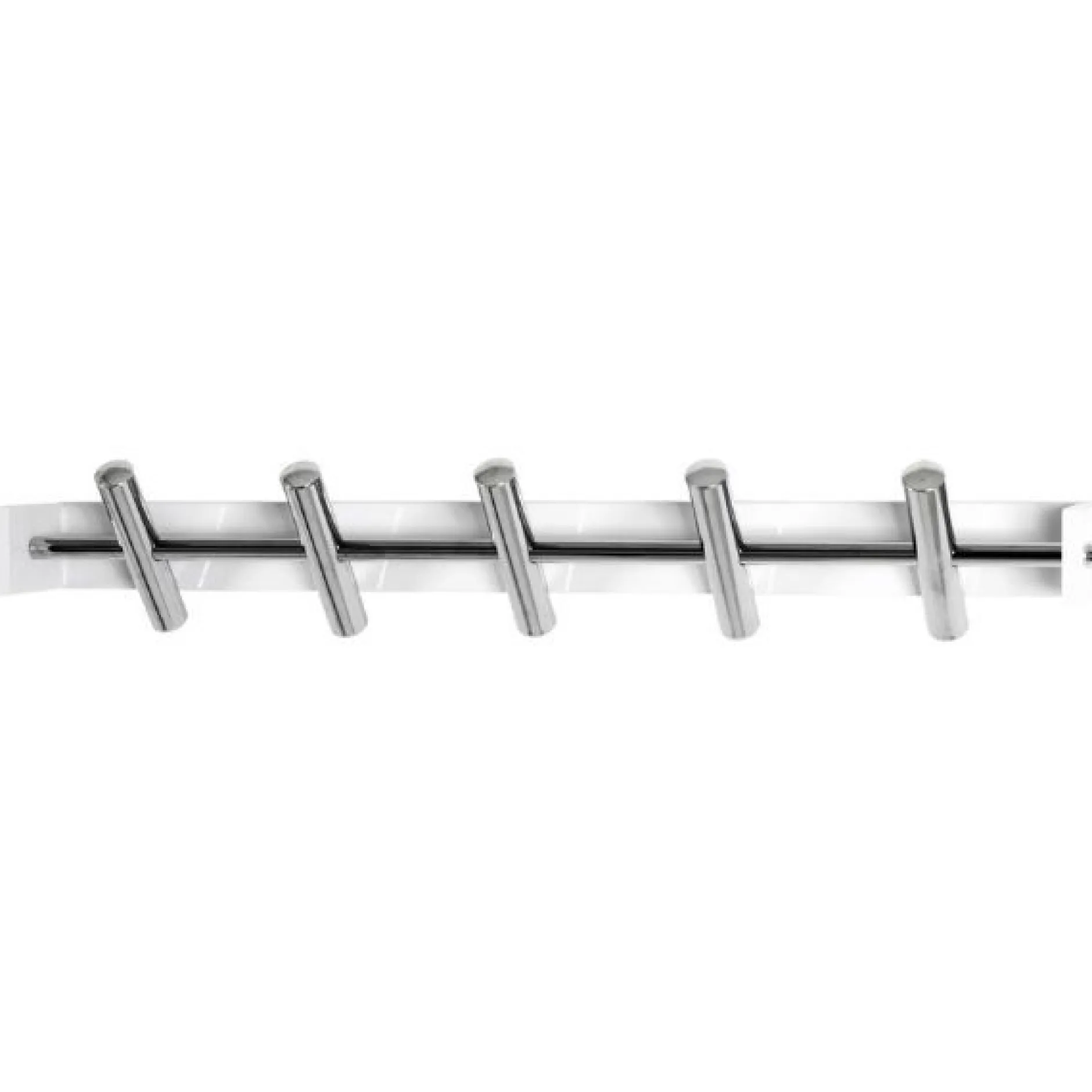 Wandpaneel mit 5 Haken | 60 x 10 x 10 cm | Metall