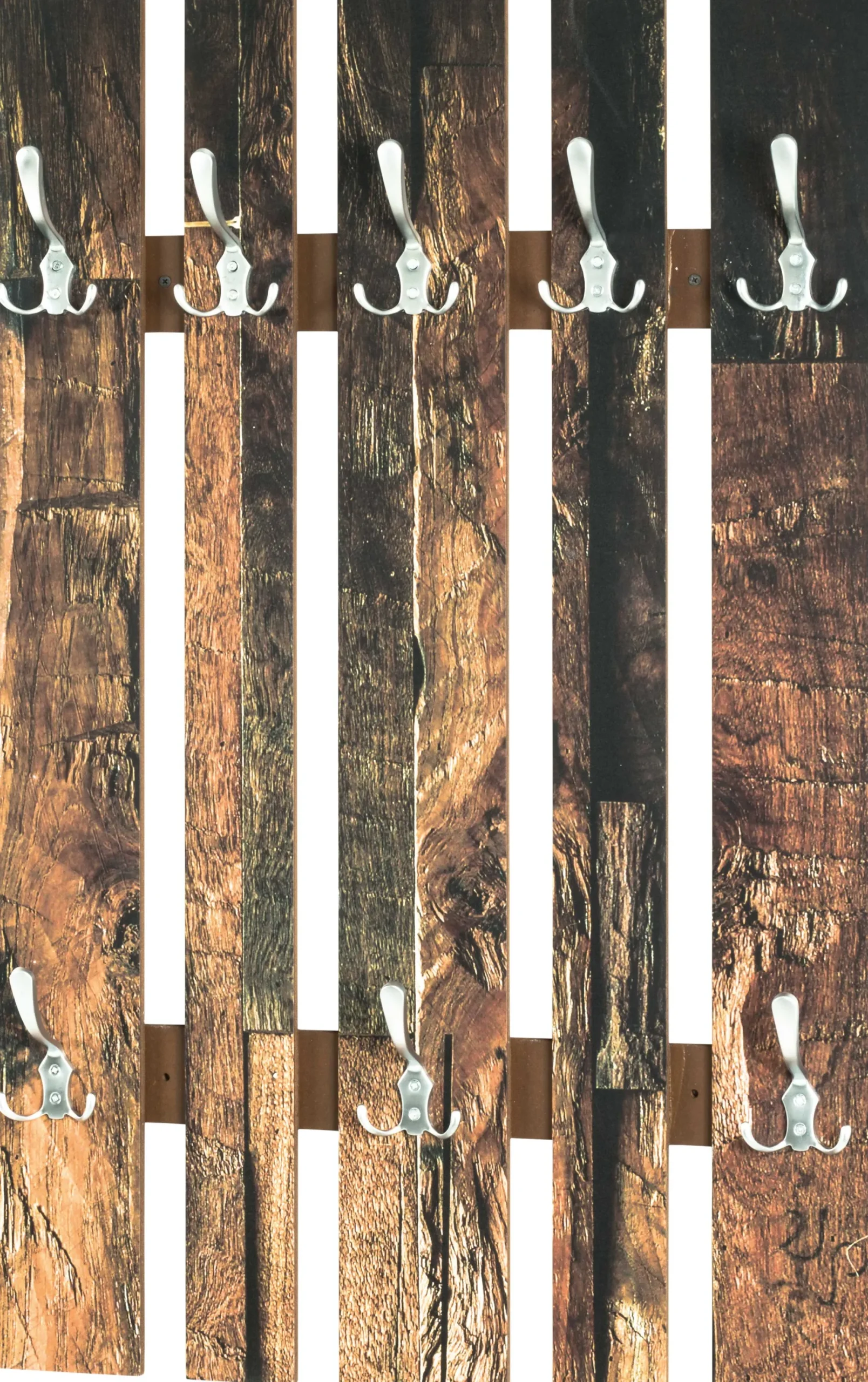 Wandpaneel mit 8 Haken | 65 x 9 x 100 cm | Parkettdesign