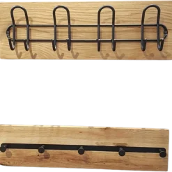 Wandpaneel-Set mit 8 Haken und 5 Knöpfen | Design Royal Oak