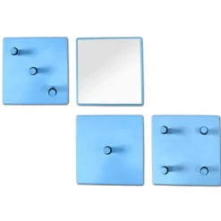Wandpaneel-Set mit Spiegel | Blau