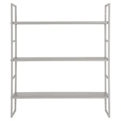 Wandregal Beja - 48x17x55 cm - Stahl grau