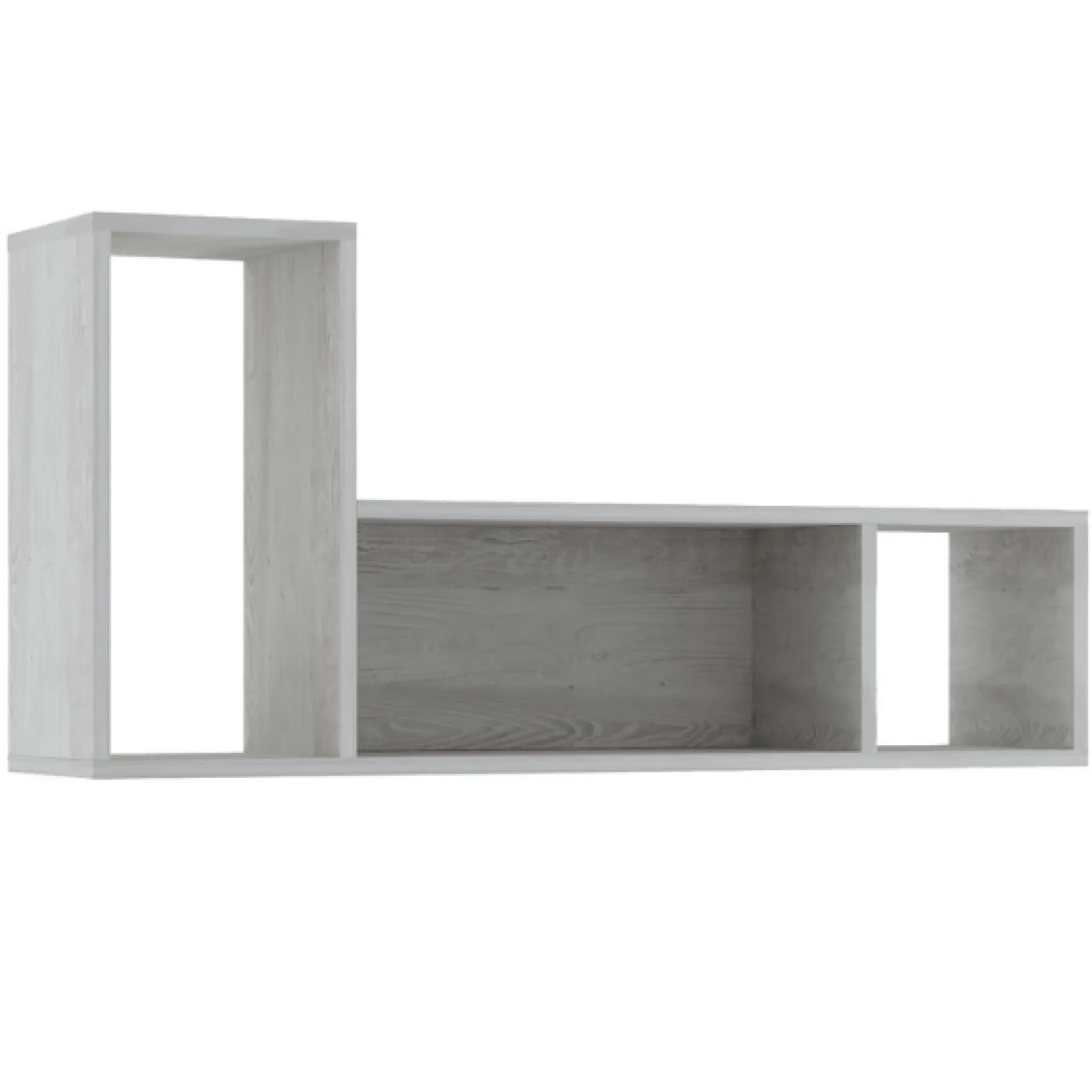 Wandregal Bo0 98x24 cm mit 3 Fächern - Kiefer