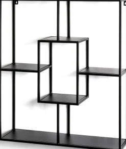 Wandregal | 60 x 18 x 70 cm | Schwarz