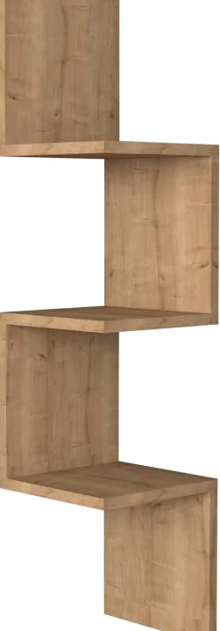 Wandregal Zikzak - 100% MELAMINE - Saphir - 105,4 x 25 x 25 cm
