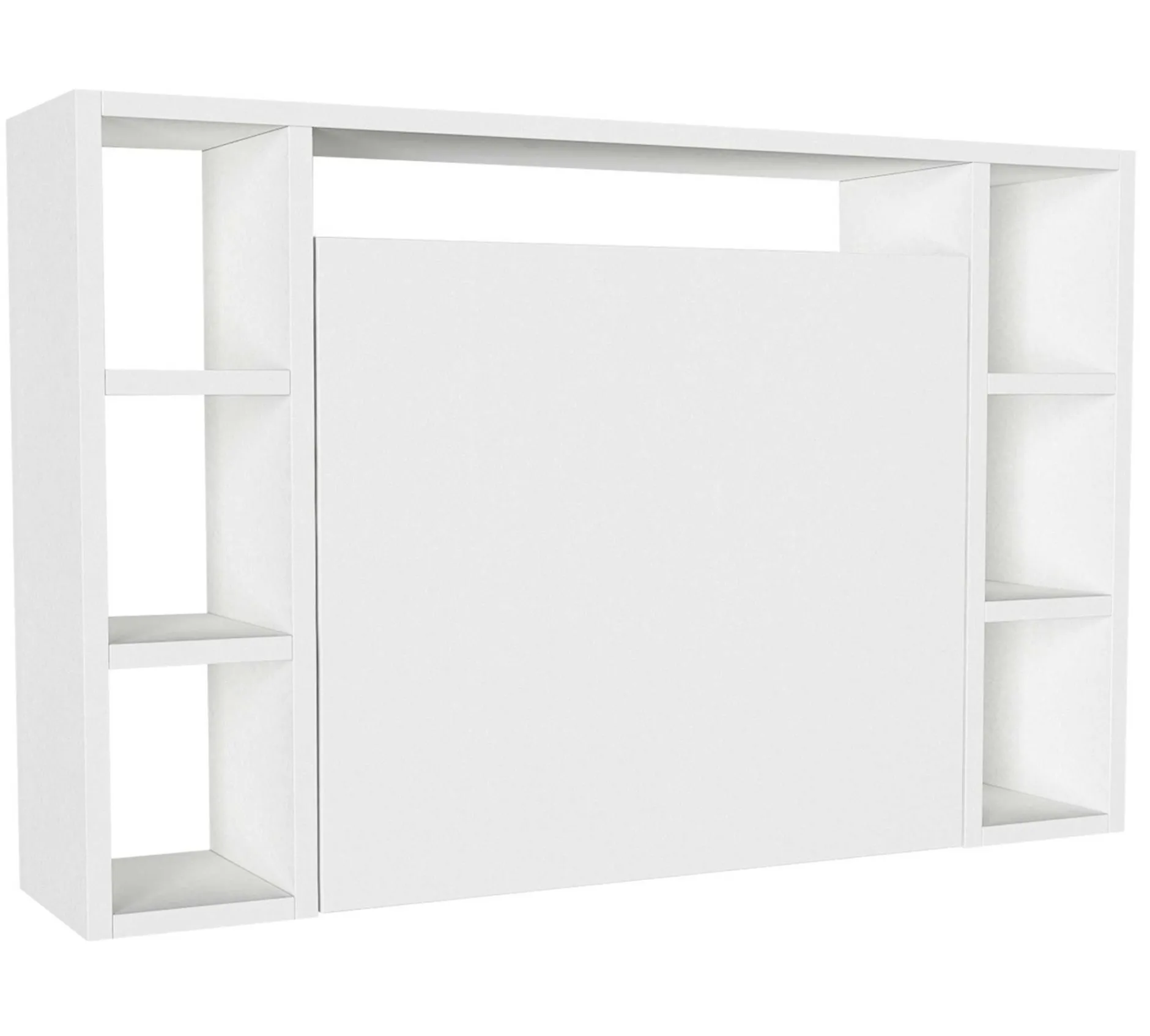 Wandschreibtisch Este - 90x20x60cm - mit Ablagefläche - weiß