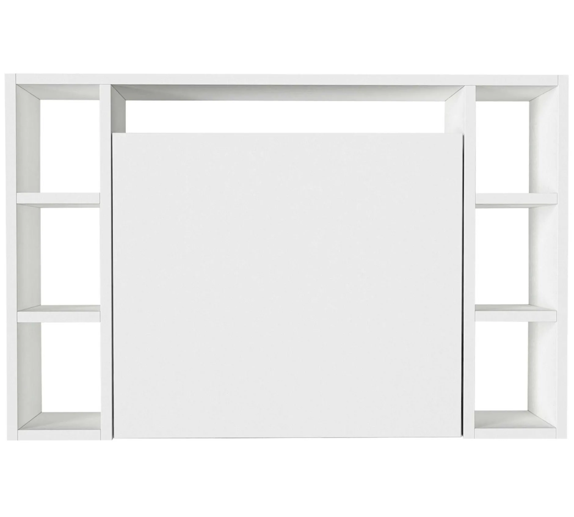 Wandschreibtisch Este - 90x20x60cm - mit Ablagefläche - weiß