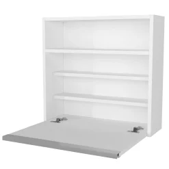 Wandschreibtisch Viola - 64x19x60cm - mit Ablagefläche - weiß