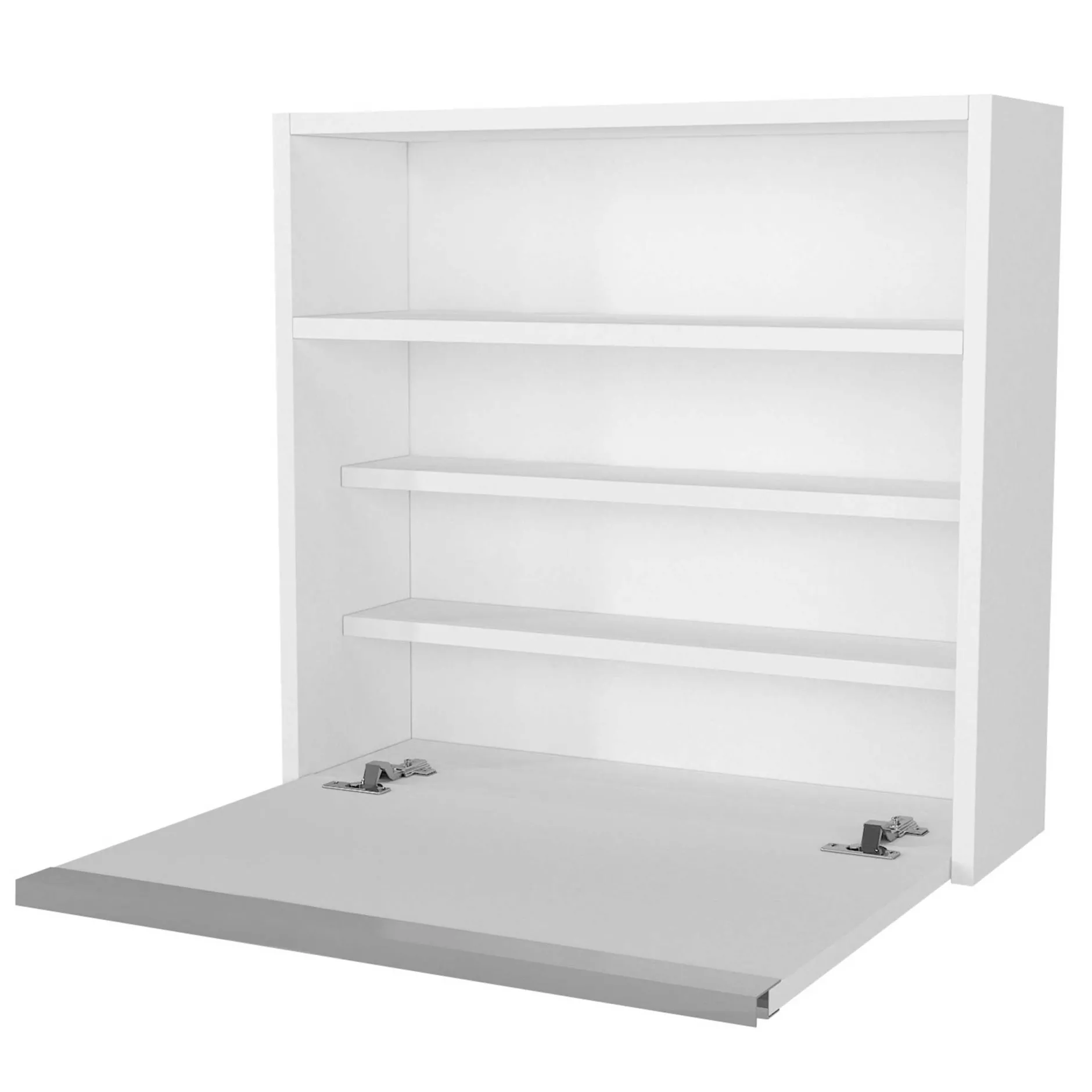 Wandschreibtisch Viola - 64x19x60cm - mit Ablagefläche - weiß
