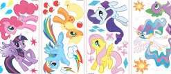 Wandsticker My Little Pony - mit Glitter