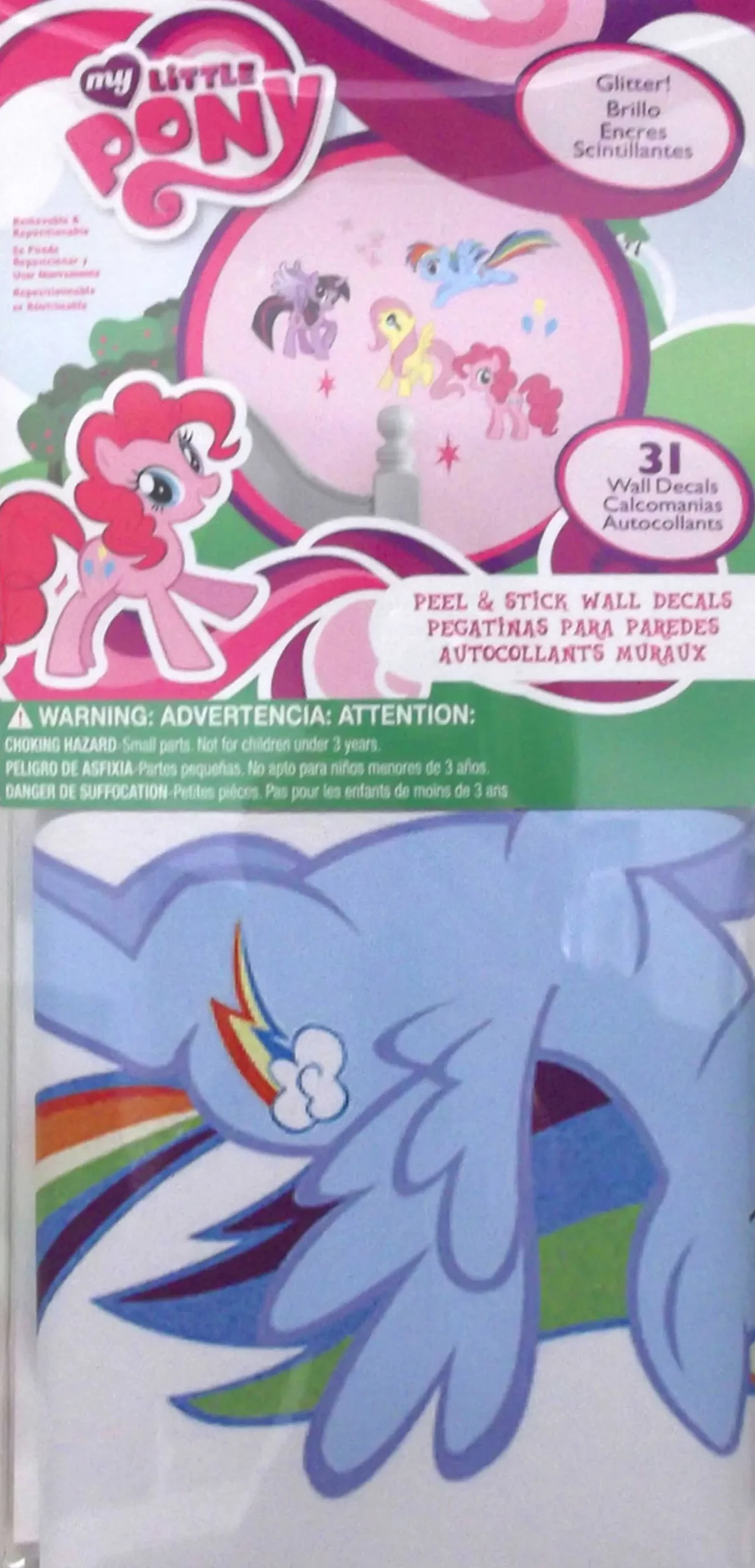 Wandsticker My Little Pony - mit Glitter