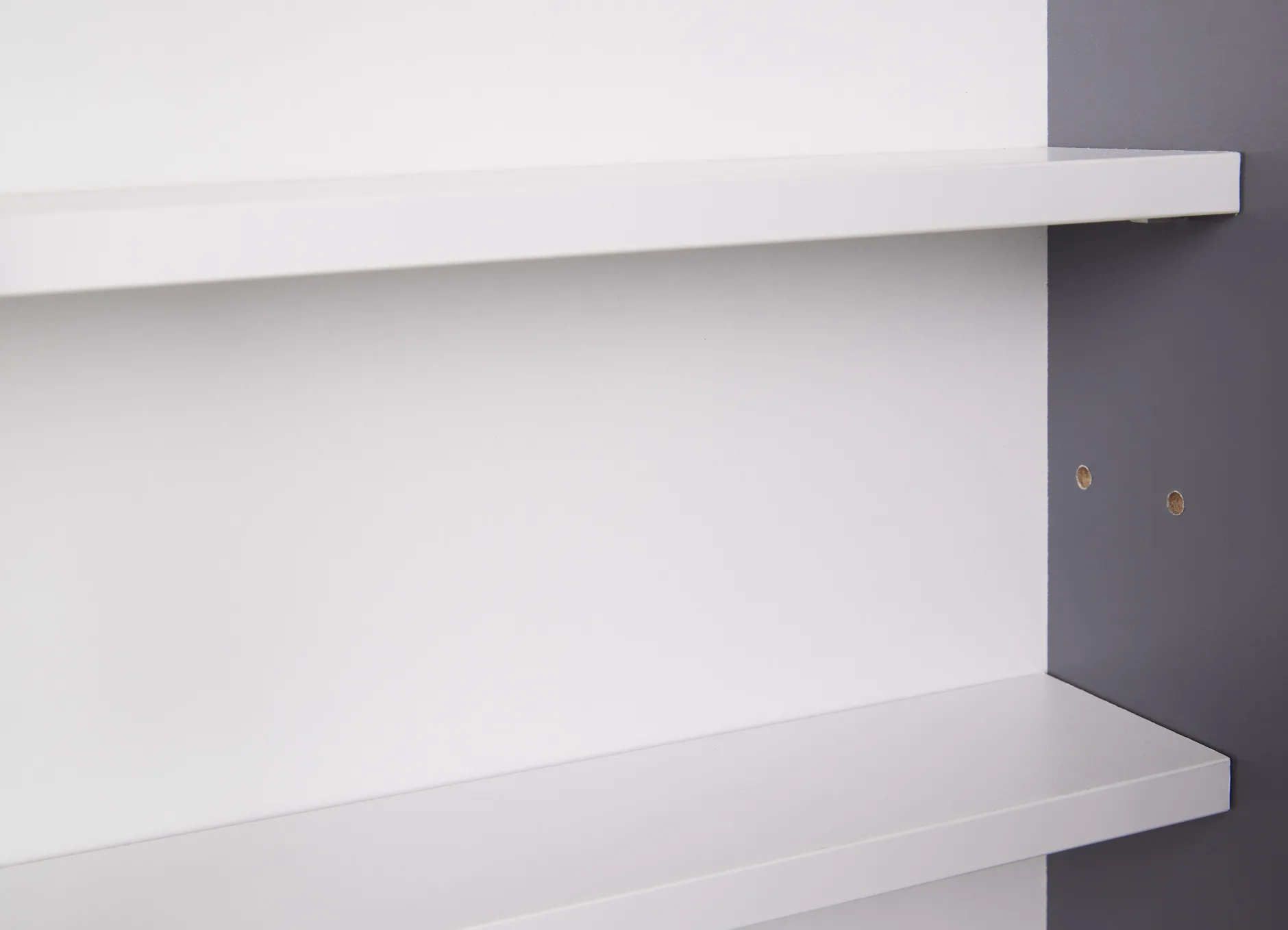 Wandvitrine Collecty | 80 x 9,5 x 60 cm | Farben: Grau und Weiß