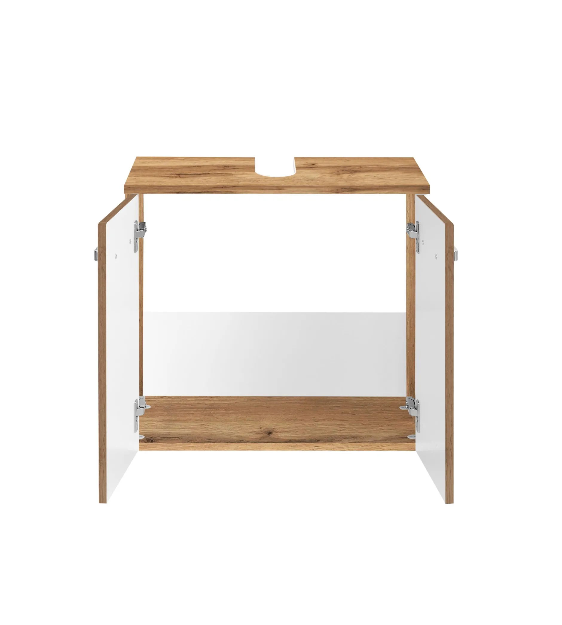 Waschbeckenschrank Bobbi 60cm 2 Türen - Eiche