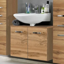 Waschbeckenschrank Bobbi 60cm 2 Türen - Eiche