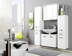Waschbeckenschrank Bobbi 70cm 2 Türen - weiß
