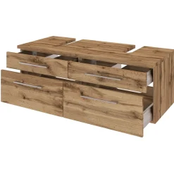 Waschbeckenschrank Dasa 120cm mit 4 Schubladen - wotan eiche