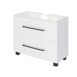 Waschbeckenschrank Dusan 70cm mit 1 Schublade und 1 Tür - weiß
