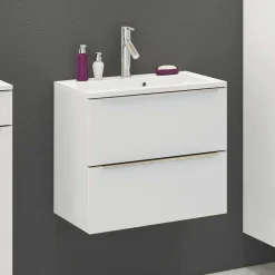 Waschbeckenschrank Hansen L60xD39cm 2 Schubladen - weiß