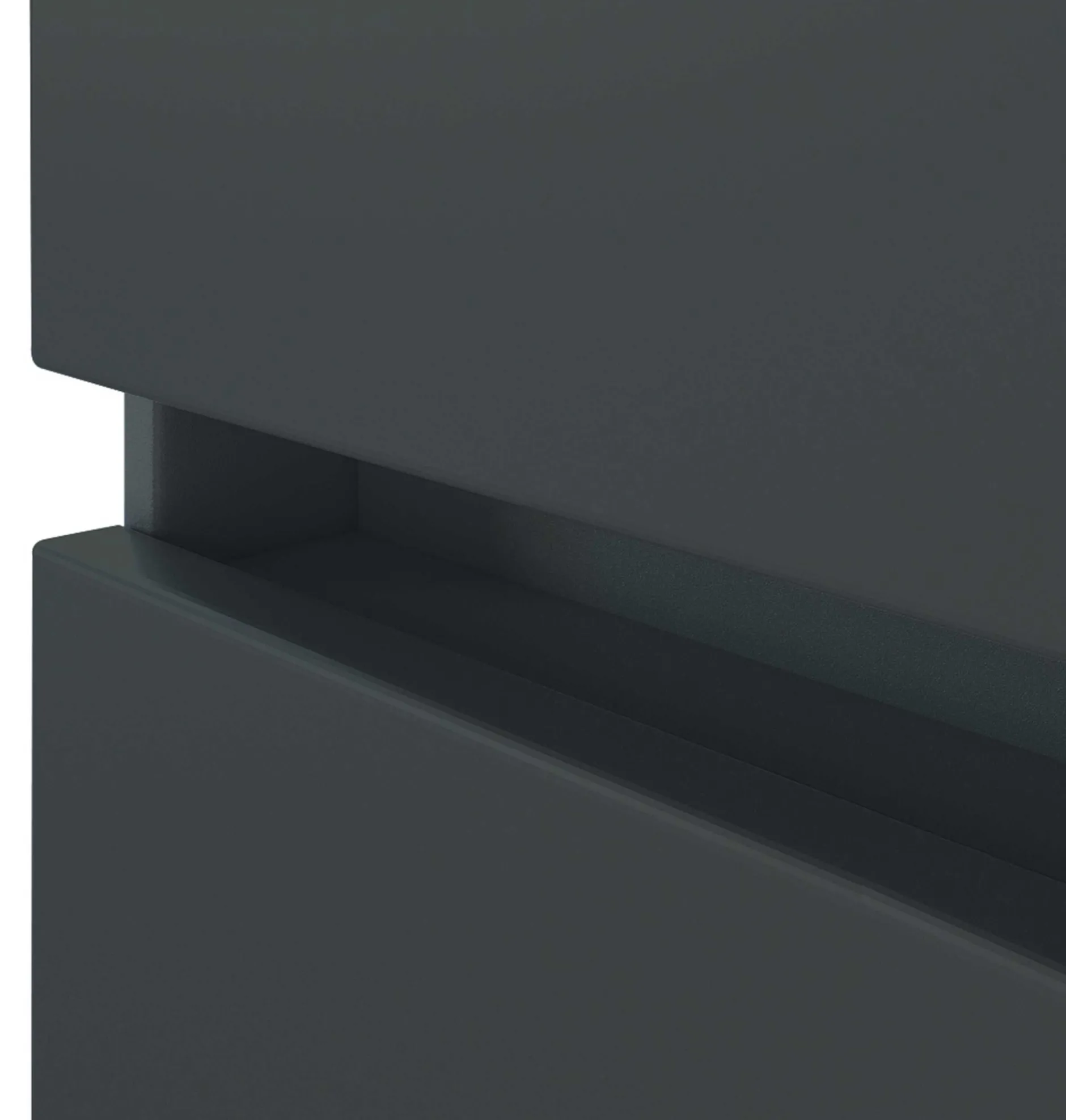 Waschbeckenschrank Pisca 100cm 2 Schubladen - graphit