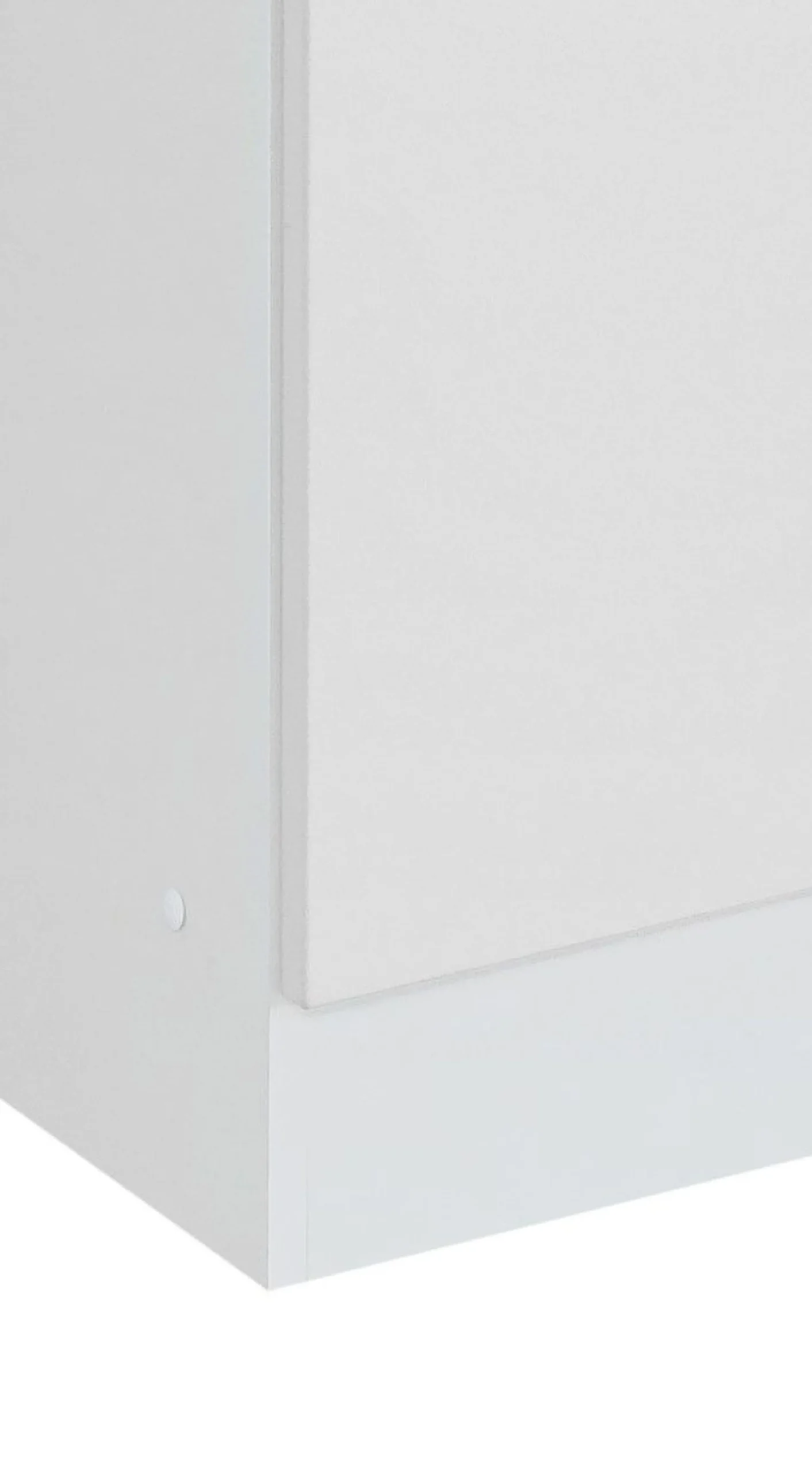 Waschbeckenschrank Ricca 60cm 1 Tür und 3 Schubladen - weiß/hellgrau