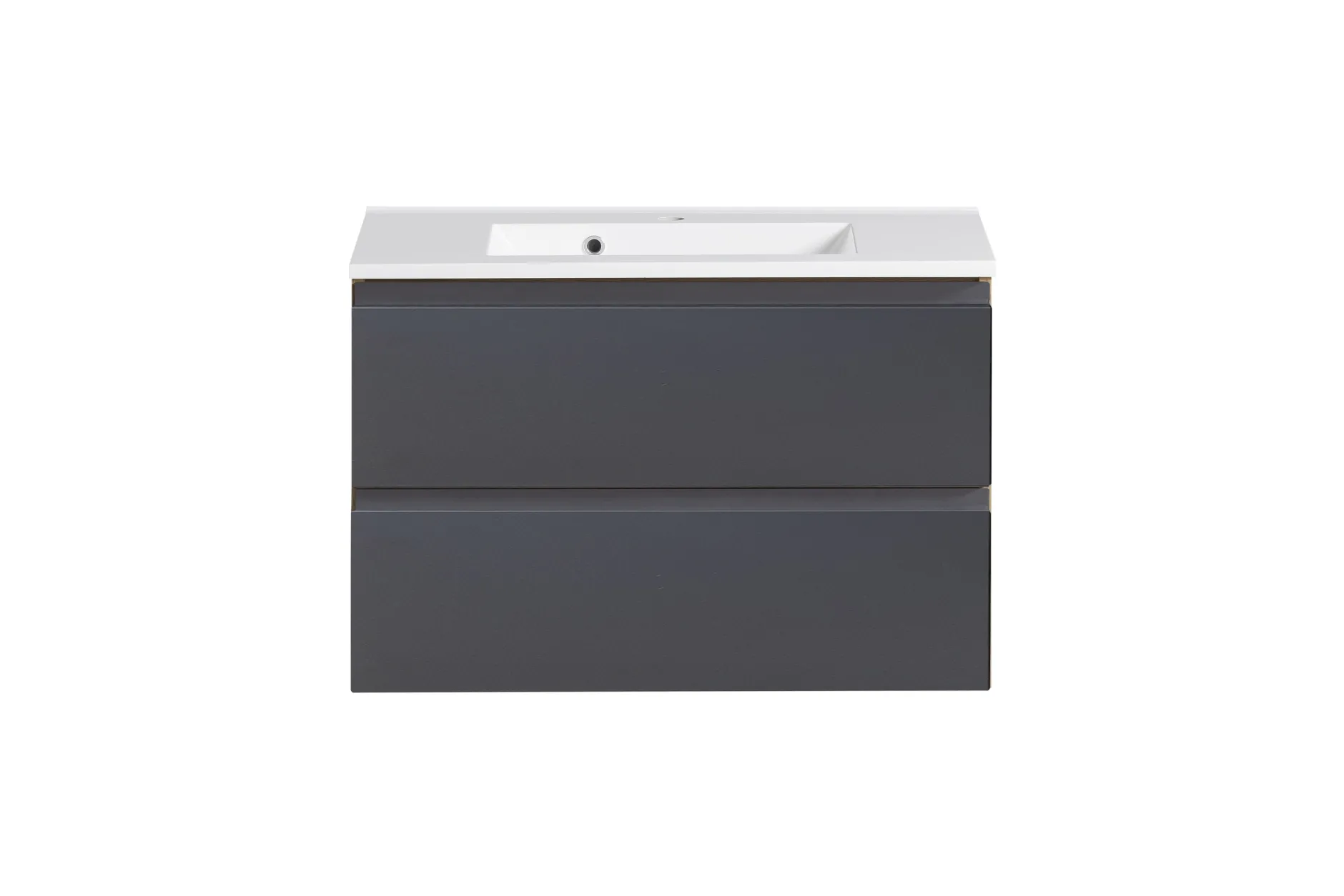 Waschbeckenschrank Varese | 80 x 47 x 56 cm | Wotan Oak / Grey