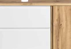 Waschbeckenschrank Varese | 85 x 47 x 56 cm | Wotan Oak / Weiß