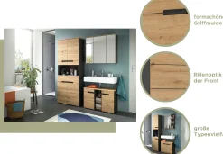 Waschbeckenunterschrank Canu Xonox - basaltgrau, 63x55x34 cm