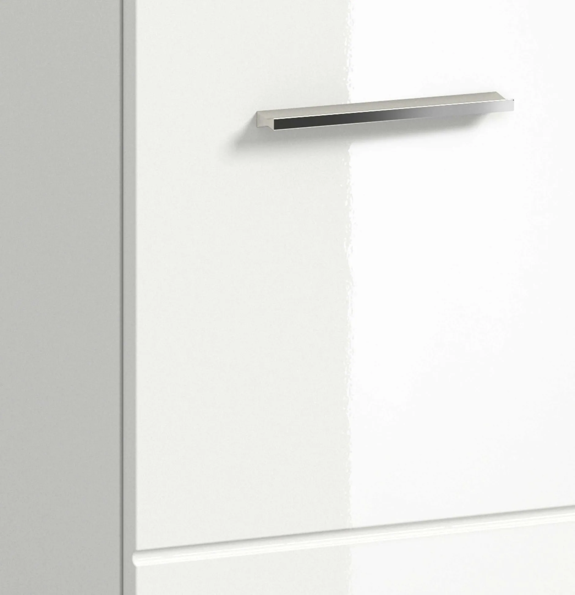 Waschbeckenunterschrank Ice Xonox - MDF Hochglanz - 60x55x46 cm - Weiß