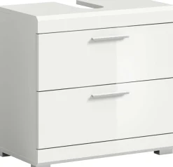 Waschbeckenunterschrank Scout Xonox - Hochglanz Weiß - 60x56x34 cm