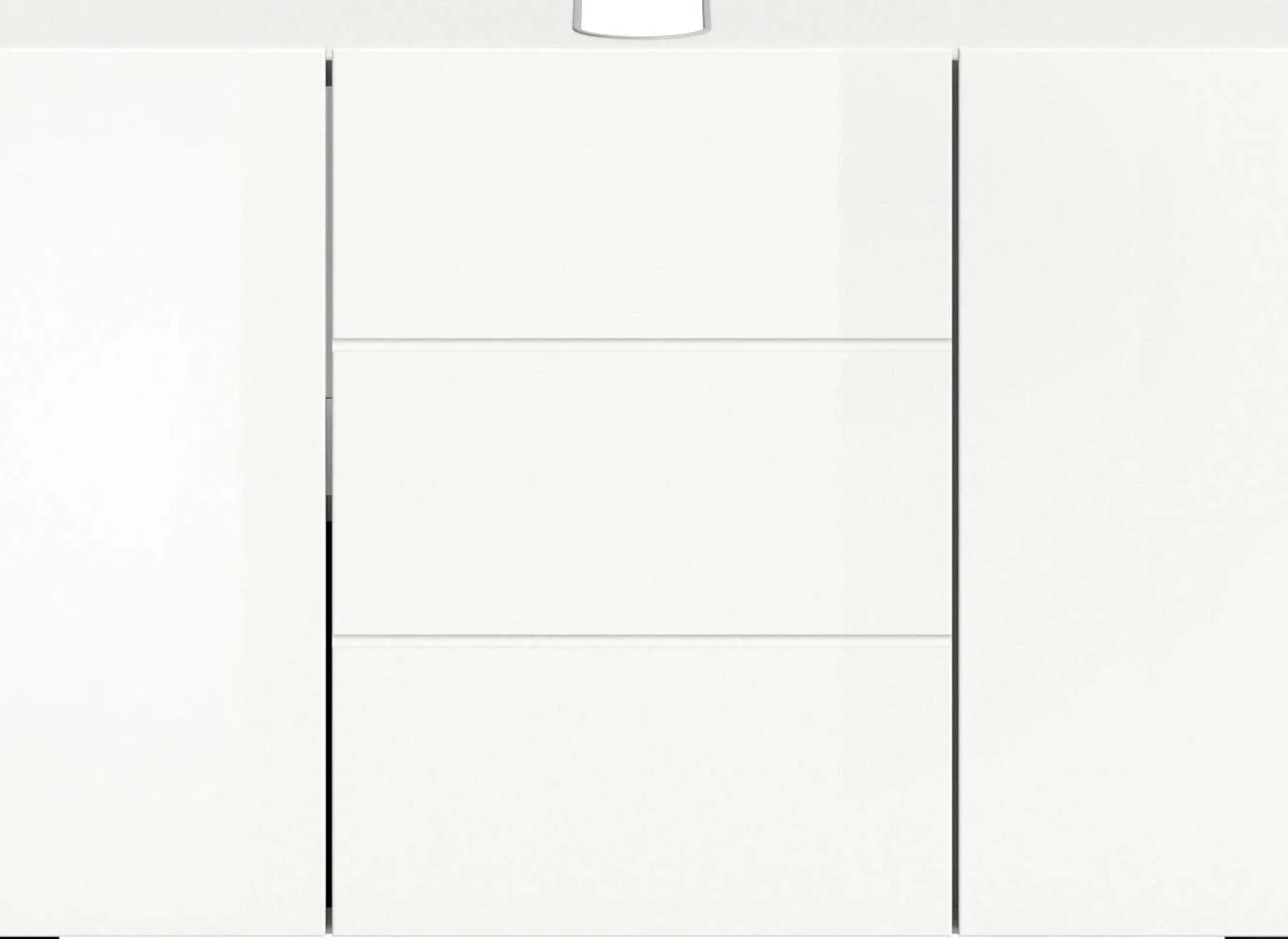 Waschbeckenunterschrank Vira Xonox - Weiß Melamin - 82x56x34 cm