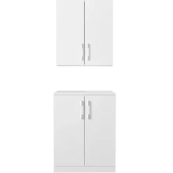 Waschmaschinenschrank Brisa - 70x67x90cm - 2 Türen - weiß