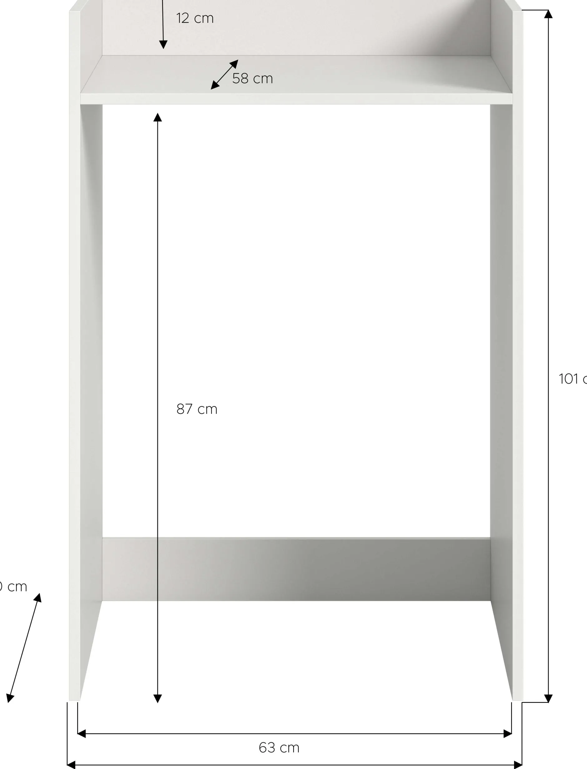 Waschmaschinenschrank Free Xonox - Weiß - 60x101x60 cm