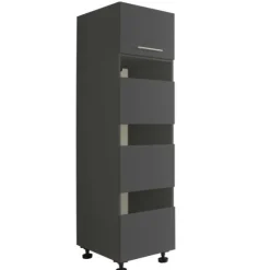 Waschmaschinenschrank-Kombination Laundreezy | 168 x 68 x 200 cm | Anthrazit