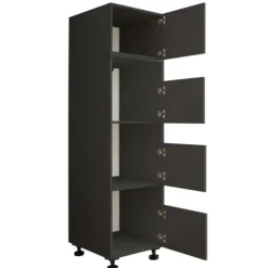 Waschmaschinenschrank-Kombination Laundreezy | 168 x 68 x 200 cm | Anthrazit