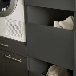 Waschmaschinenschrank-Kombination Laundreezy | 118 x 68 x 200 cm | Anthrazit
