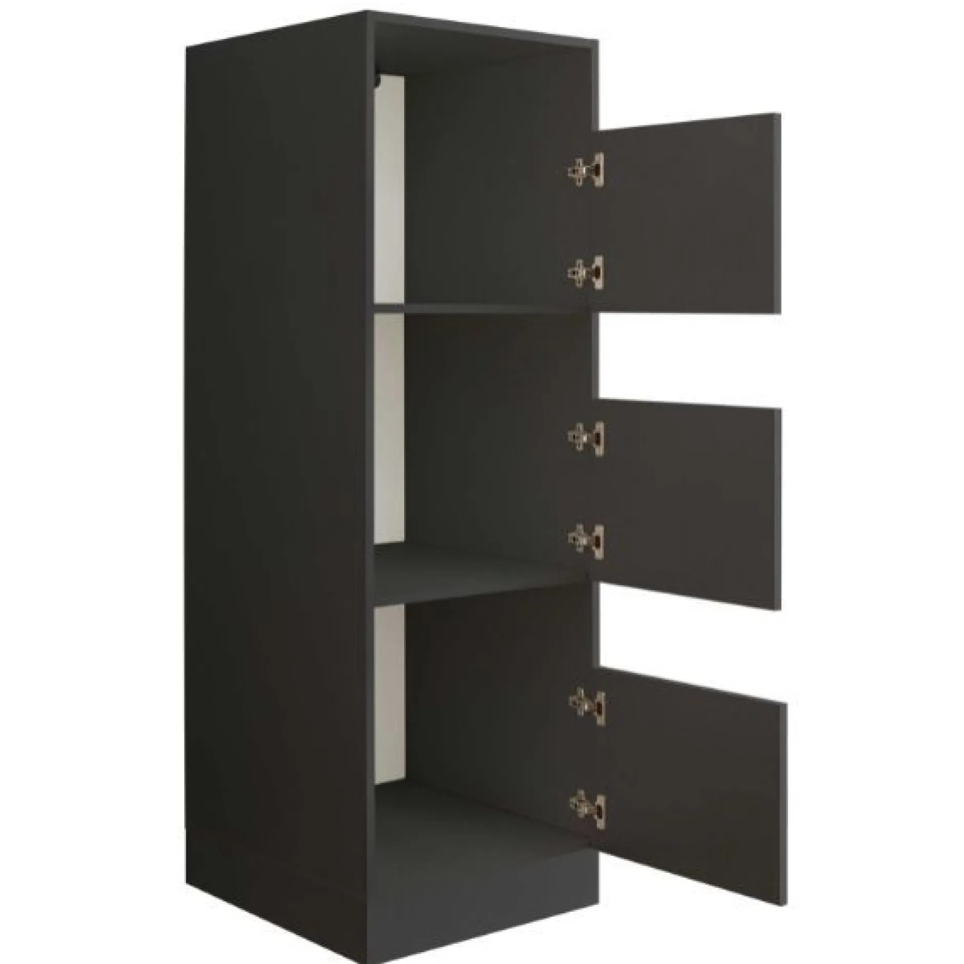 Waschmaschinenschrank-Kombination Laundreezy | 118 x 68 x 200 cm | Anthrazit