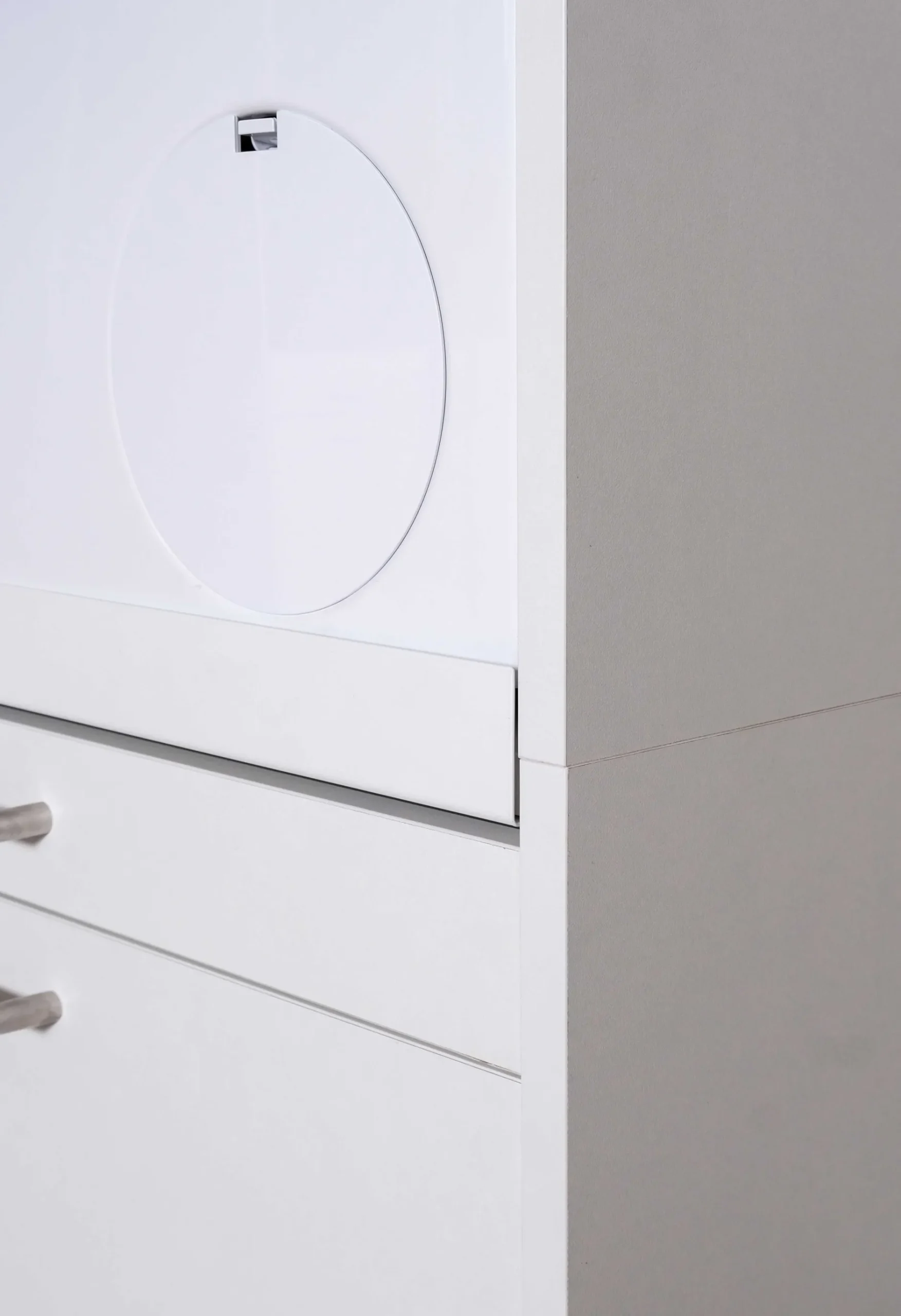 Waschmaschinenschrank Linea - 66x67x142cm - weiß