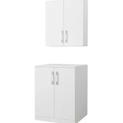 Waschmaschinenschränke Brisa - 70x27x80cm und 70x67x90cm - weiß