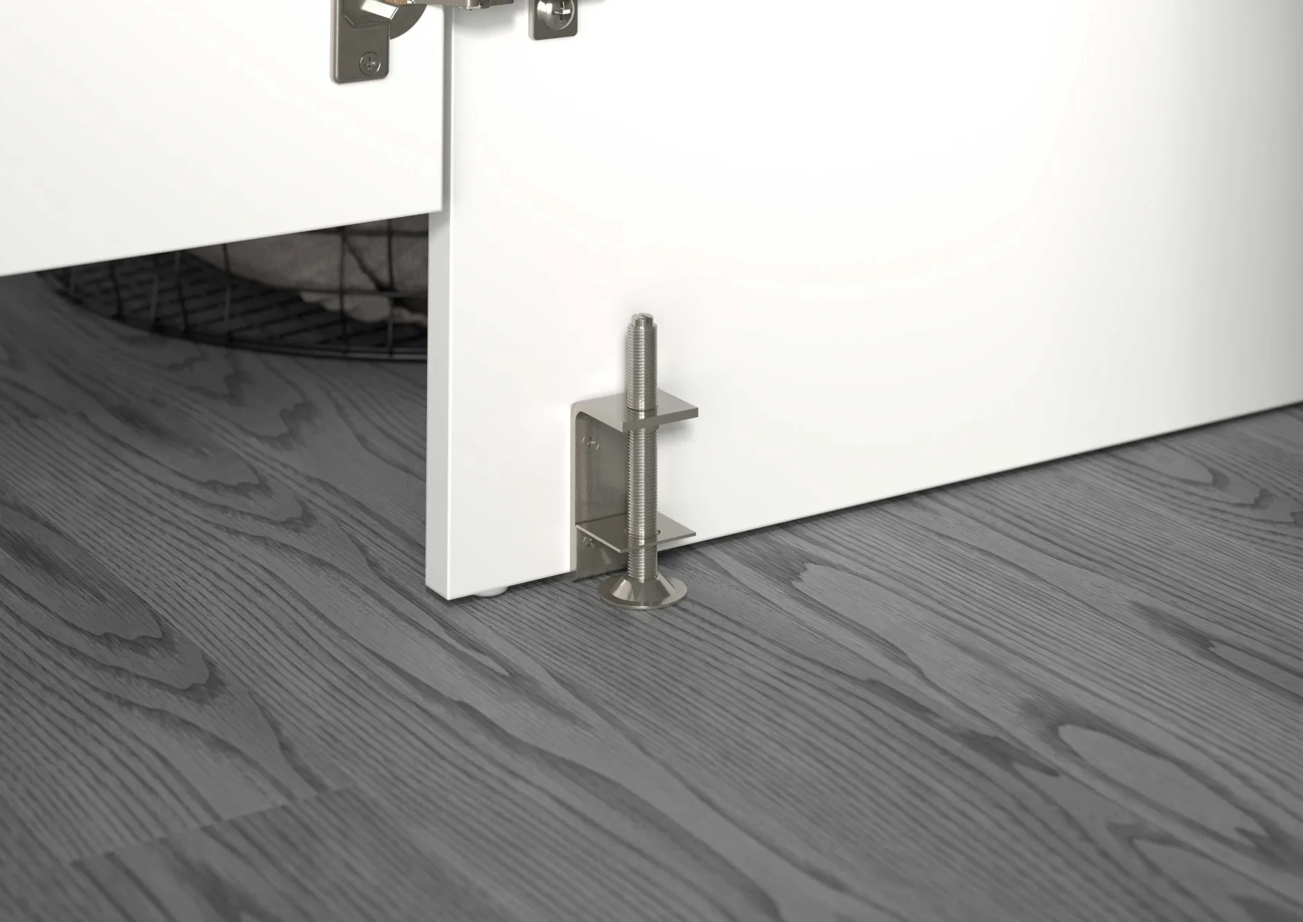 Waschmaschinenunterschrank Free Xonox - Weiß Holzoptik - 66x195x68 cm