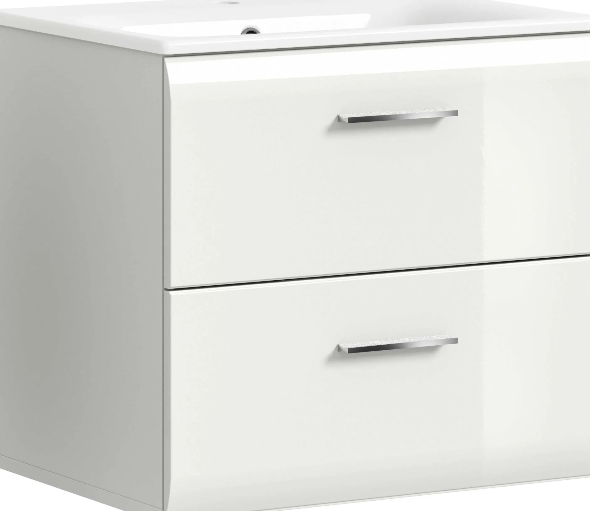 Waschtisch Ice von Xonox – Hochglanz Weiß – 60x55x46 cm