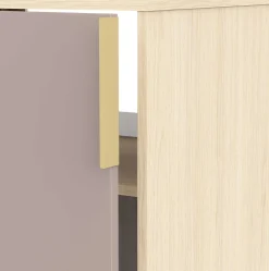 Waschtischunterschrank Azul - 60x47x71cm - 1 Tür - beige